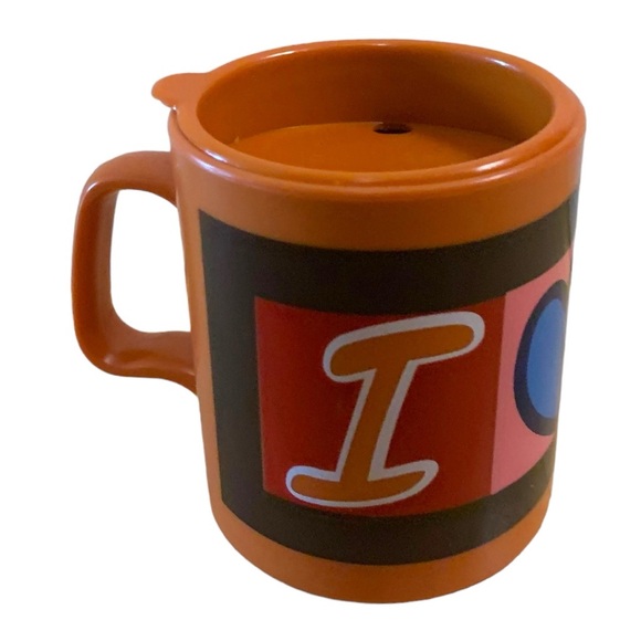 NEW VTG RARE Girl Guides Brownies “I ❤️ Brownies” Plastic Lidded Travel Cup - Picture 7 of 10